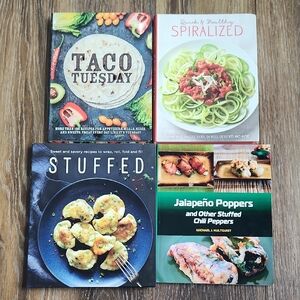 4 Cookbooks Taco Tuesday Spiralized Stuffed Jalapeno Poppers